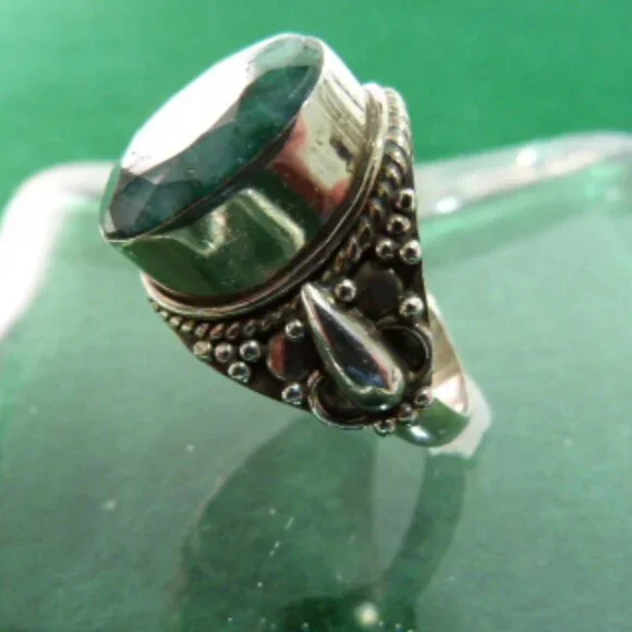 RAW EMERALD RING - SIZE 7.5 - Picture 4 of 6